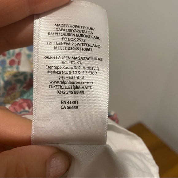 POLO Ralph Lauren Liberty Print Floral Girls Dress 6 button back - Picture 4 of 7